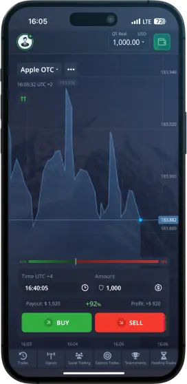 Pocket Option 모바일 앱